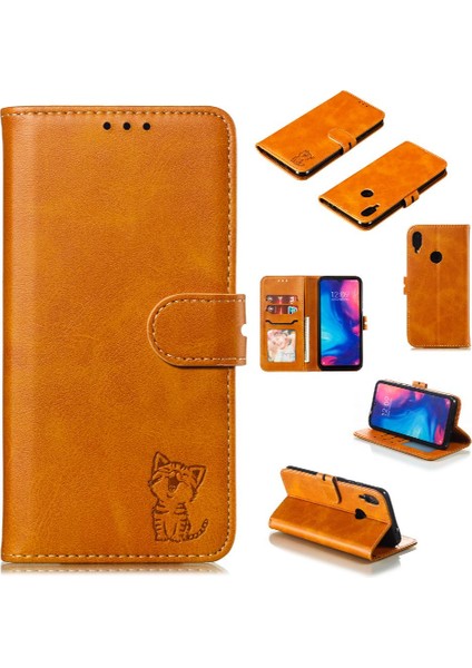 Cüzdan Kılıf Için Xiaomi Redmi Not 7/7 Pro/7s Manyetik Kapatma Tüm Yuvarlak (Yurt Dışından)