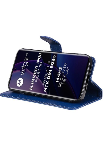 Motorola Kenar 40 5g Için Flip Case Yüksek Kalite Deri Klasik Düz Renk (Yurt Dışından) indirimleri
