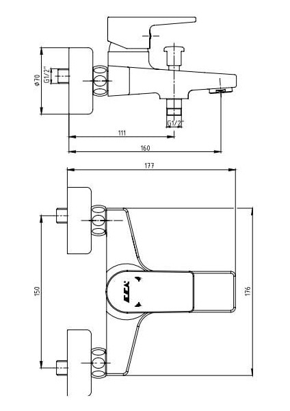 Dalia Banyo Bataryası + Fırat Mafsallı Duş Seti Banyo Üst Takımı