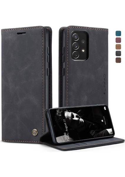 Samsung Galaxy A72 Flip Folio Kitap Kılıf Için Flip Case Kart Yuvası Kickstand (Yurt Dışından)