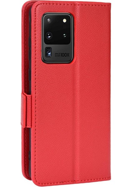 Samsung Galaxy S20 Ultra Yan Toka Cüzdan Manyetik Kart Yuvaları Için Kılıf (Yurt Dışından) fırsatları