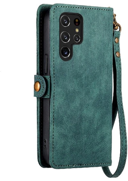 Samsung Galaxy S23 Ultra Cüzdan Darbeye Deri Kılıf Için Flip Case (Yurt Dışından) fırsatları