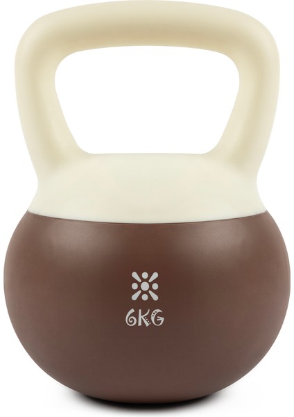 LB7012 6 kg Yumuşak Kettlebell Beyaz