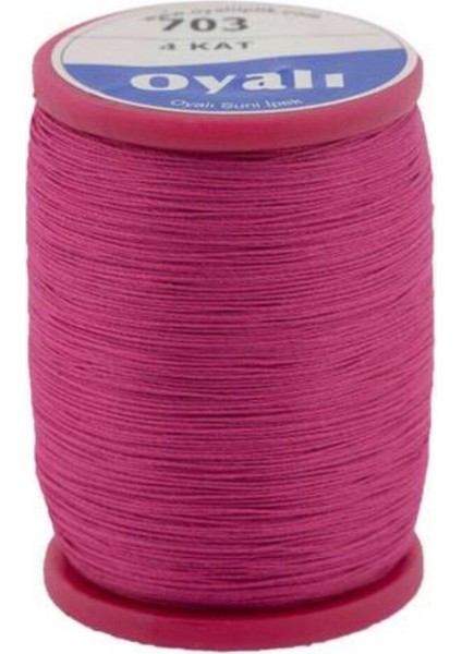 Oyalı 4 Kat Suni Ipek Iğne Oyası Ipi-Nakış Ipi Renk No: 703