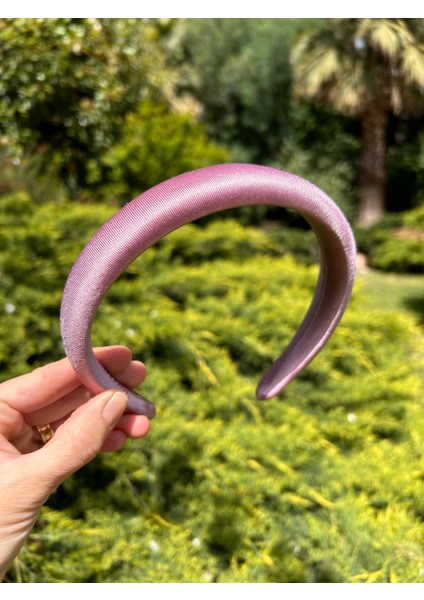 BYM491 Kadın Saten Ince Gül Kurusu Günlük Yumuşak El Dikimi Saç Aksesuarı Taç fiyatları