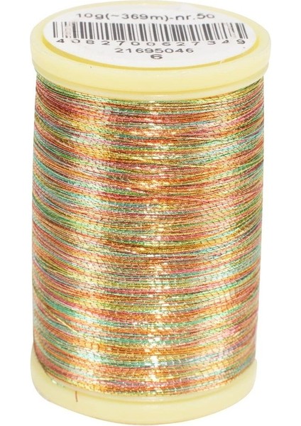 Çapa 06NO Makine Simi 10 Gram Küçük Makara - Makine Nakış Ipi Metalik 6 Numara Ebruli