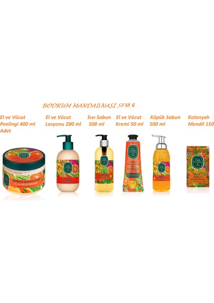 Bodrum Mandalinası Vücut Bakım Serisi fiyatları