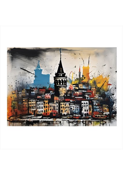 Galata Kulesi Istanbul Art Mdf Tablo 18CM x 27CM