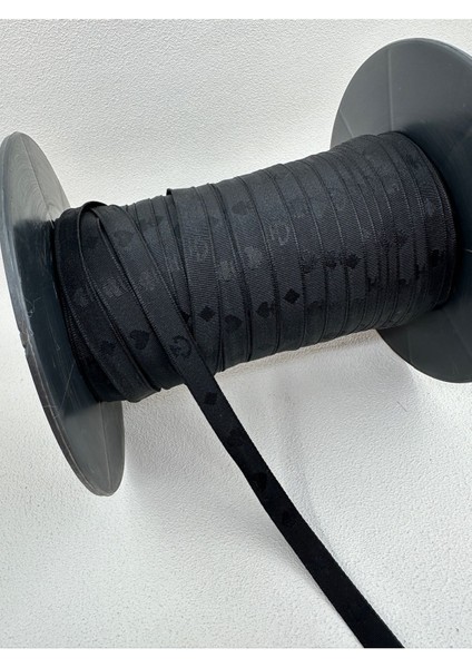 1 cm Özel Şerit (Kalp ve Ağaç Desenli)-5 Metre