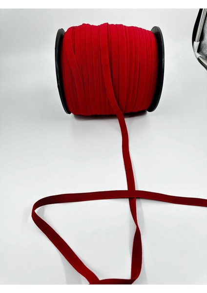 1 cm iç çamaşır lastik-5 metre-kırmızı