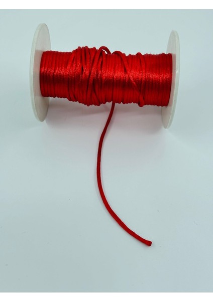 Floş Kordon Kırmızı 5 Metre