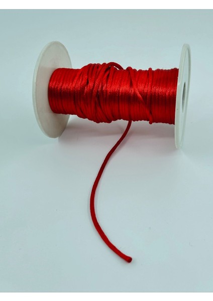 Floş Kordon Kırmızı 5 Metre