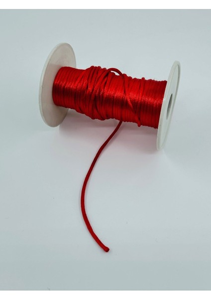 Floş Kordon Kırmızı 5 Metre