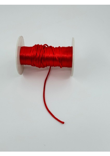 Floş Kordon Kırmızı 5 Metre