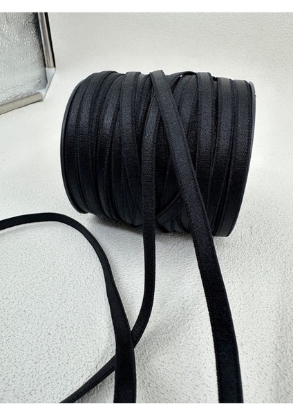 7 mm Askı Lastiği-5 Metre-Siyah