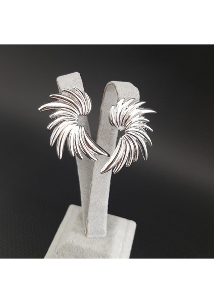 Vip Serigi Gümüş Renk Kadın Küpe