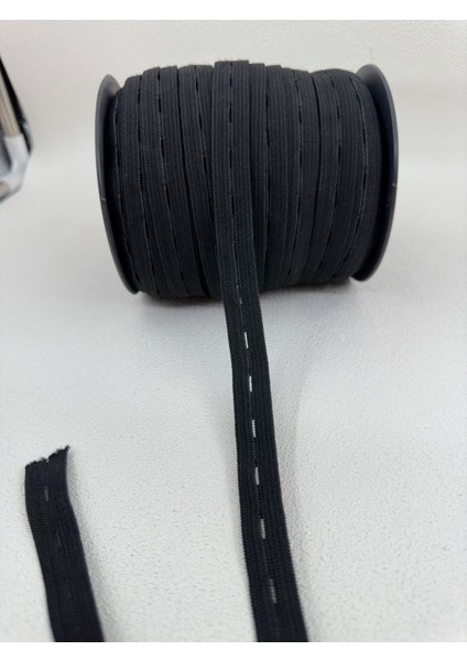 1.5 cm Ilikli Lastik-Siyah-5 mt