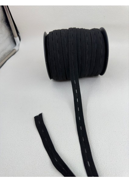 1.5 cm Ilikli Lastik-Siyah-5 mt