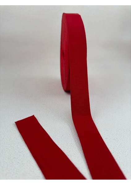 3 cm Grogren Şerit-5 Metre-Kırmızı