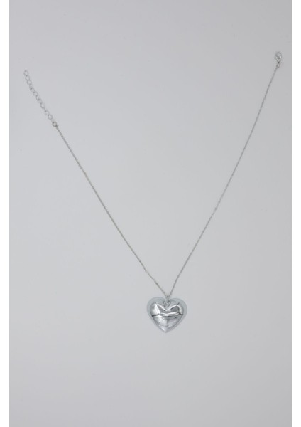 Büyük Kalp Pendantlı Şık Kolye Kadın Bijuteri Kolye modelleri