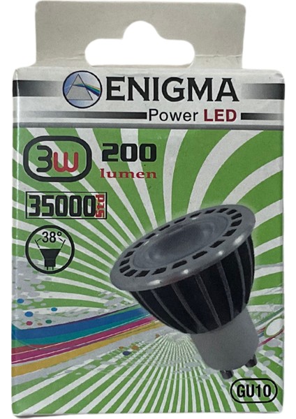 Luna LED Spot GU10 3W 5000K 38° Lensli 200LM