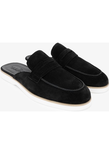 Abriana Erkek Siyah Süet Deri Düz Terlik 537 3415 Erk Trlk Y24 fırsatları