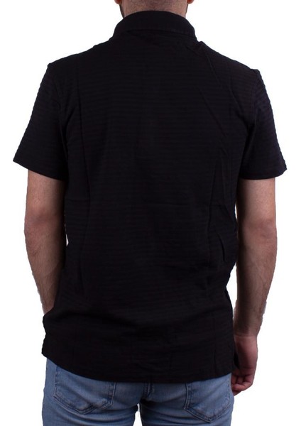 2214 Siyah Polo Yaka Erkek T-Shirt fırsatları