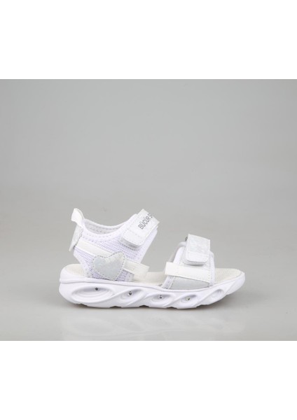 100H Işıklı Beyaz Çocuk Sandalet