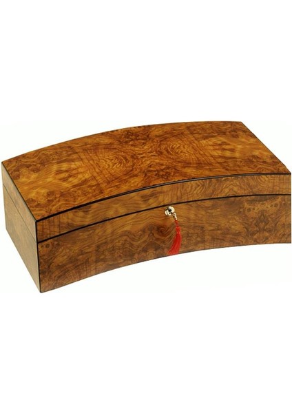 Lubinski Italy Curve Humidor Puro Kutusu Karaağaç 150'S