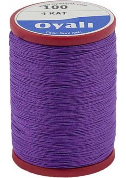 Oyalı 4 Kat Suni Ipek Renk:100 Iğne Oyası Ipi-Nakış Ipi
