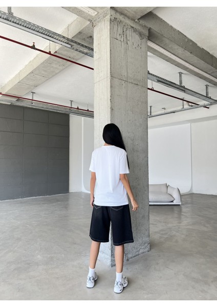 Bahamas Baskılı Yapay Zeka Tasarımı Ekolojik Penye Oversize %100 Pamuk Kadın T-Shirt fiyatları