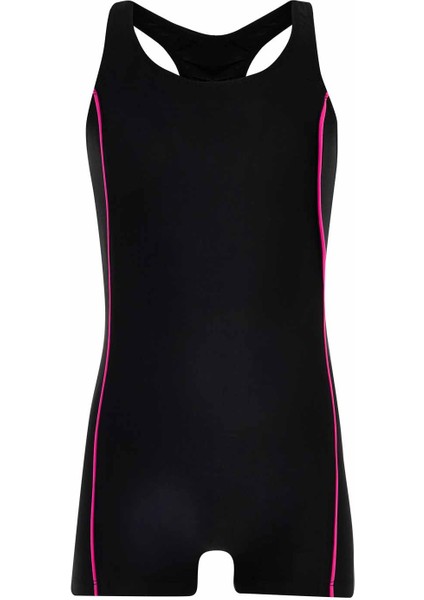 Tulum Askılı Şortlu Genç Kız Çocuk Yüzücü Mayo 5627 Siyah modelleri