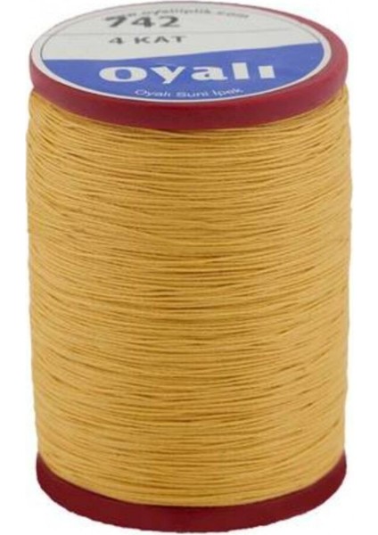 Oyalı 4 Kat Suni Ipek Renk:742 Iğne Oyası Ipi-Nakış Ipi