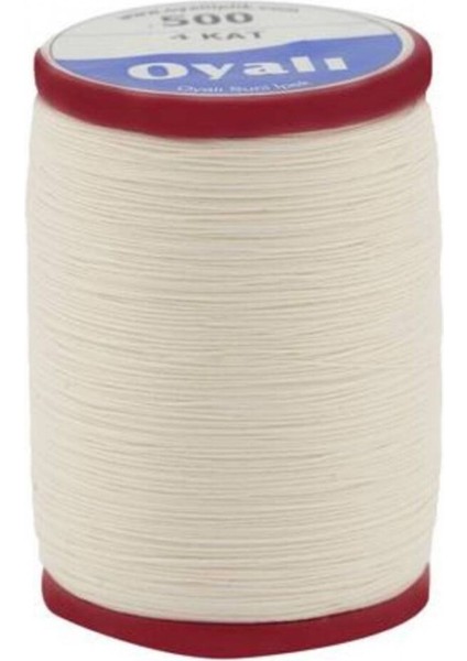 Oyalı 4 Kat Suni Ipek Renk No: 500 Iğne Oyası Ipi-Nakış Ipi