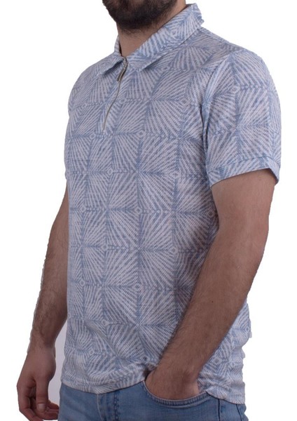 2276 Mavi Polo Yaka Erkek T-Shirt modelleri