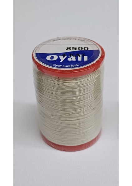 Oyalı 4 Kat Suni Ipek Renk:8500 Iğne Oyası Ipi -Nakış Ipi