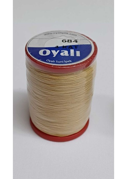 Oyalı 4 Kat Suni Ipek Renk:684 Iğne Oyası Ipi -Nakış Ipi