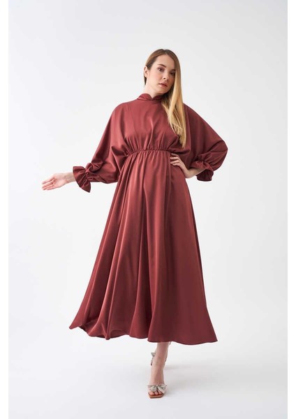 Beli Lastikli Abiye Elbise Gül Kurusu indirimleri