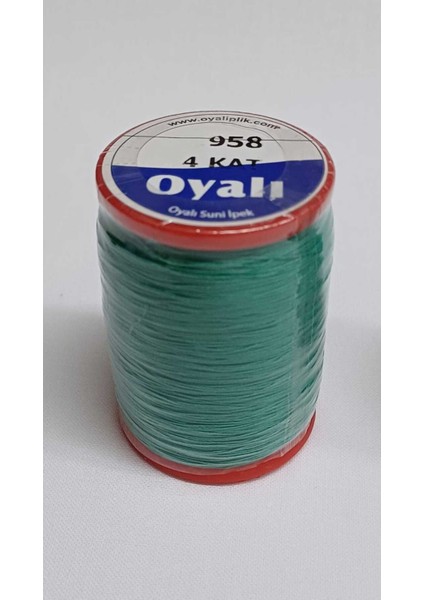 Oyalı 4 Kat Suni Ipek Renk:958 Iğne Oyası Ipi -Nakış Ipi