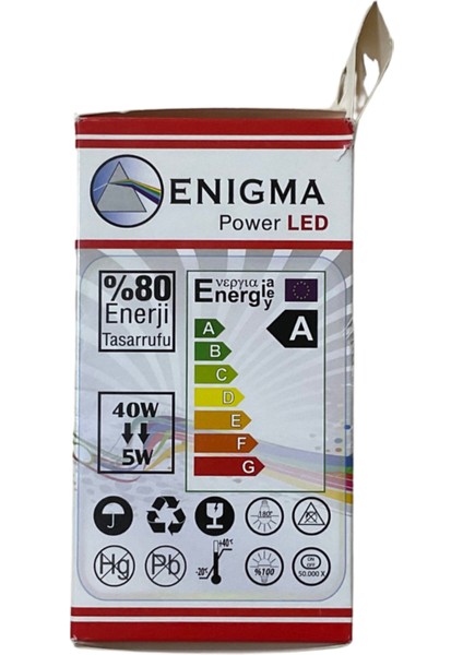 Inci LED Ampul E27 5W 5000K IP20 450LM