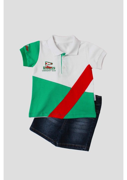 Erkek Bebek Pamuklu Polo Takım Pantolon Üst Ikili Takım Düğün Doğum Günü Nişan Nikah Bayram