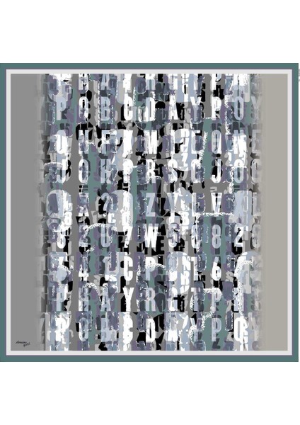 Sport Twill Eşarp - 8020-08 Gri Mor