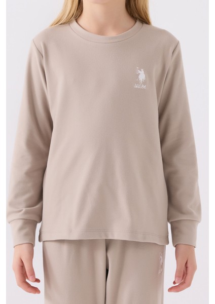 Kız Çocuk Kum Pijama Takımı