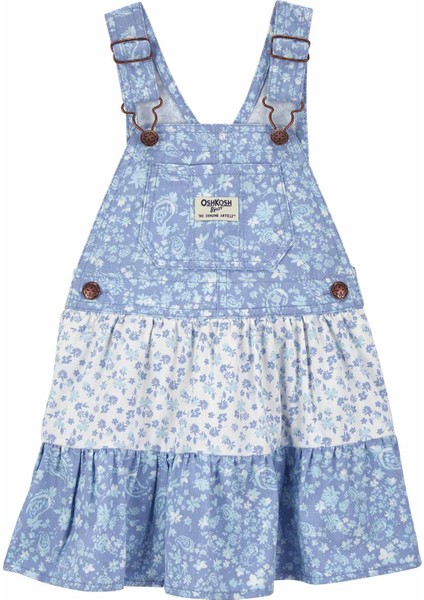 Küçük Kız Çocuk Salopet Etek