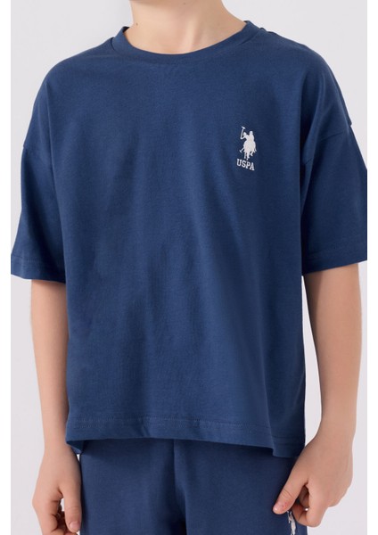 Erkek Çocuk Petrol Mavi Bermuda Takımı fırsatları