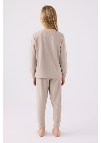 Kız Çocuk Kum Pijama Takımı indirimleri