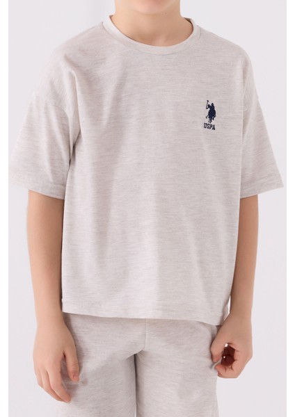 Erkek Çocuk Bej Melanj Bermuda Takımı fırsatları