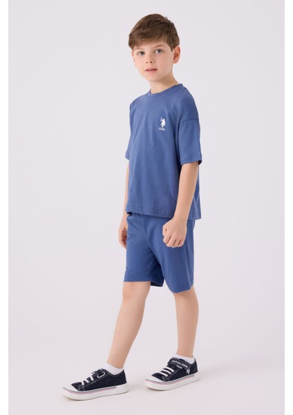 Erkek Çocuk Indigo Bermuda Takımı