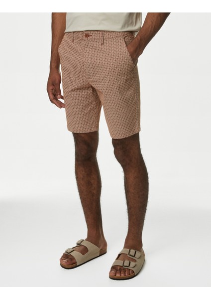 Regular Fit Desenli Şort fiyatları