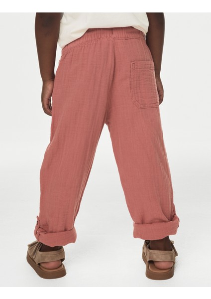 Saf Pamuklu Regular Fit Pantolon
